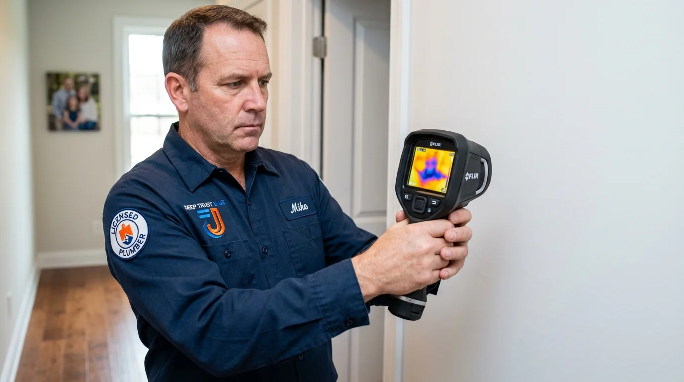 Thermal imaging leak detection by Johns Plumbing LLC in Wilmington